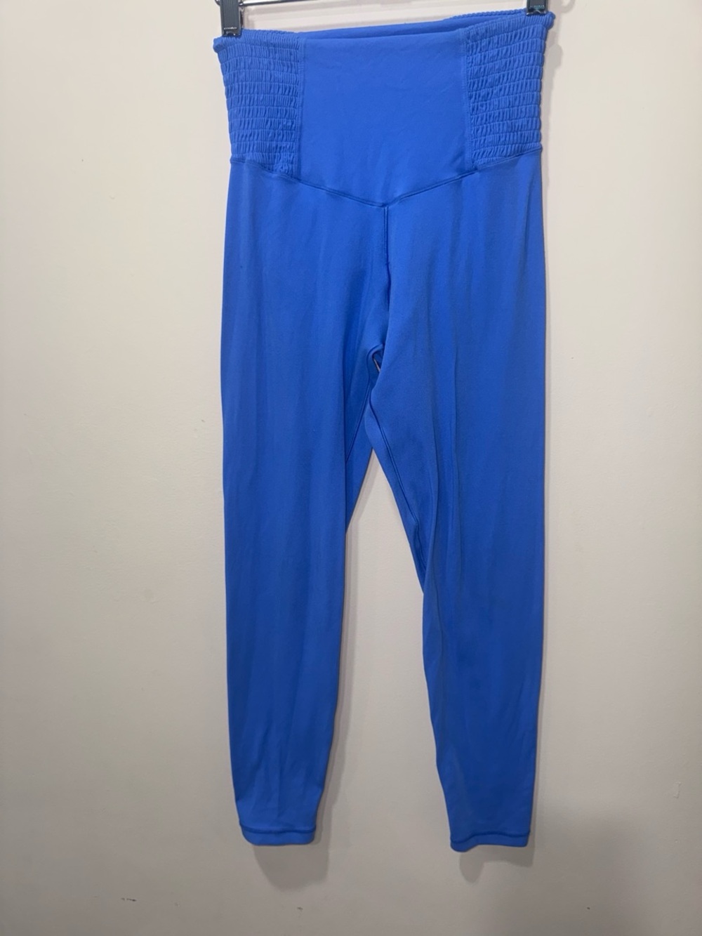 aerie Smocked Waist High-Rise Leggings in Royal Blue